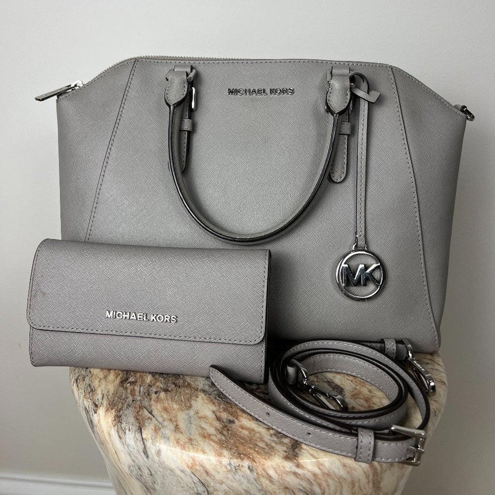 Grey Michael Kors Large Tote